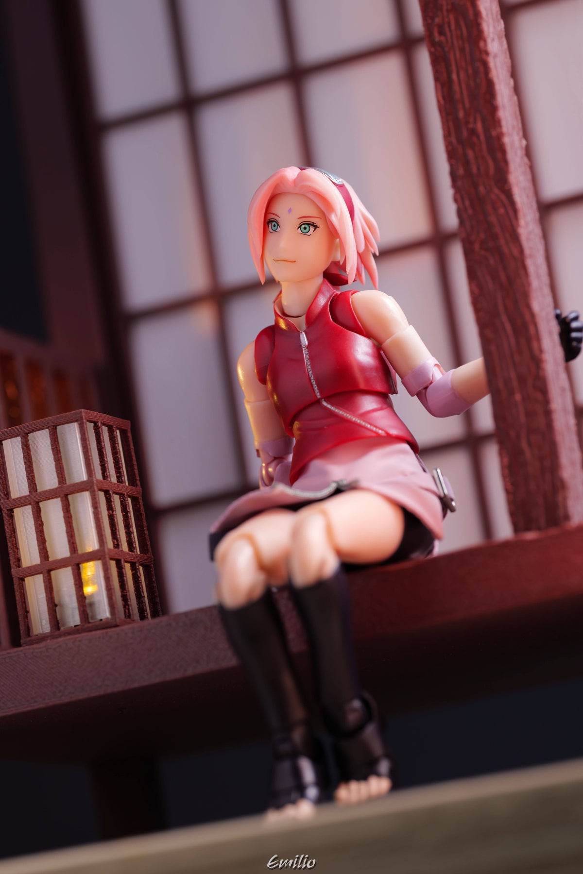Custom 1/12 Clothing for SHF Naruto Shippuden Sakura Haruno
