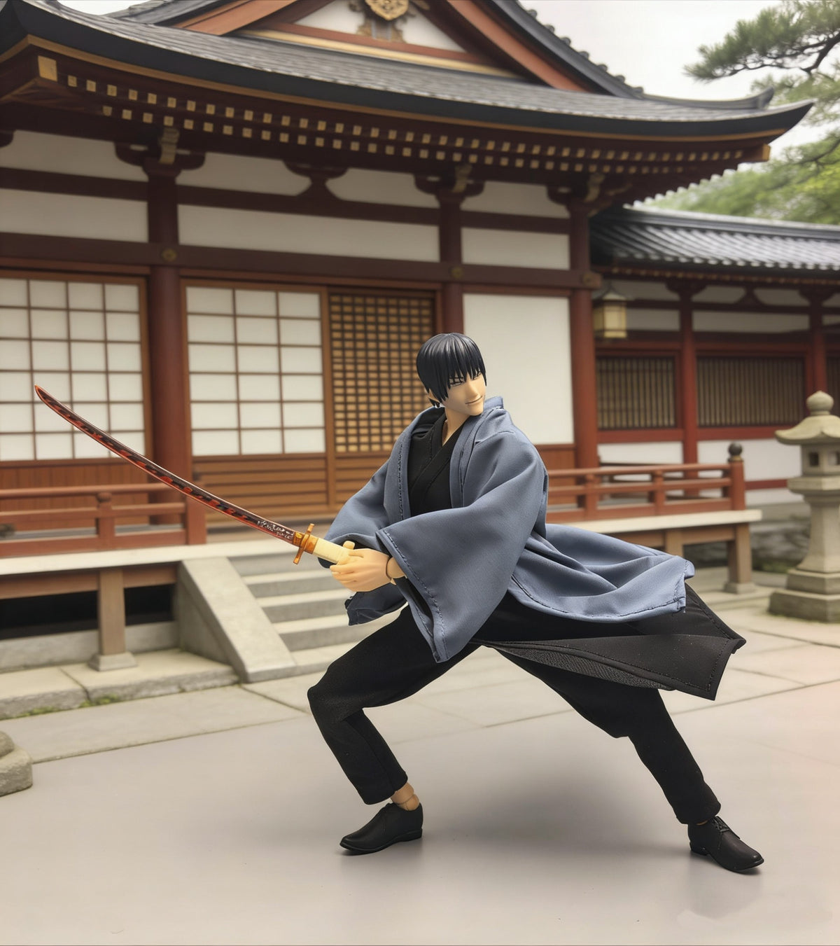 Custom 1/12 Haori Clothing for Jujutsu Kaisen Toji Fushiguro (Romankey / VToys Body)
