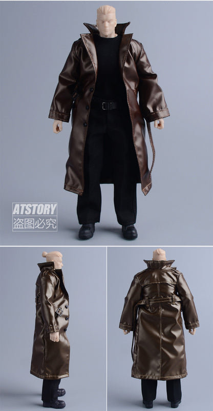 Custom 1/12 Clothing Accessories Trench Coat for 1/12 Scale Action Figure