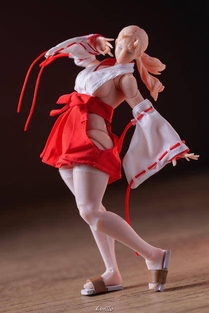 Custom 1/12 Clothing for Cowl Product Oni Girl Kimono