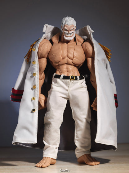 Custom 1/12 Clothing for One Piece Marine Vice Admiral Monkey D. Garp (Romankey Big Guy Body)