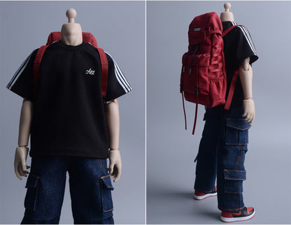 Custom 1/12 Clothing Accessories Backpack for 1/12 Scale Action Figure