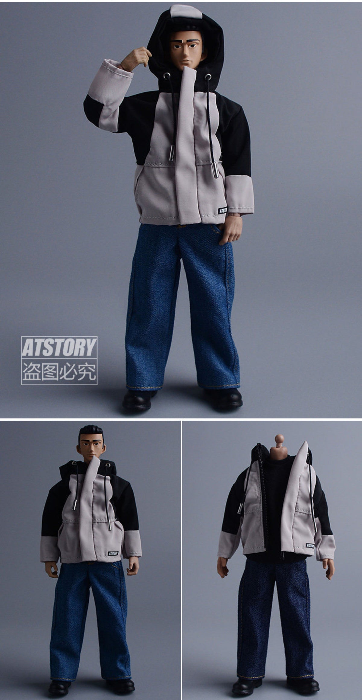 Custom 1/12 Clothing Accessories Jeans for 1/12 scale action figures