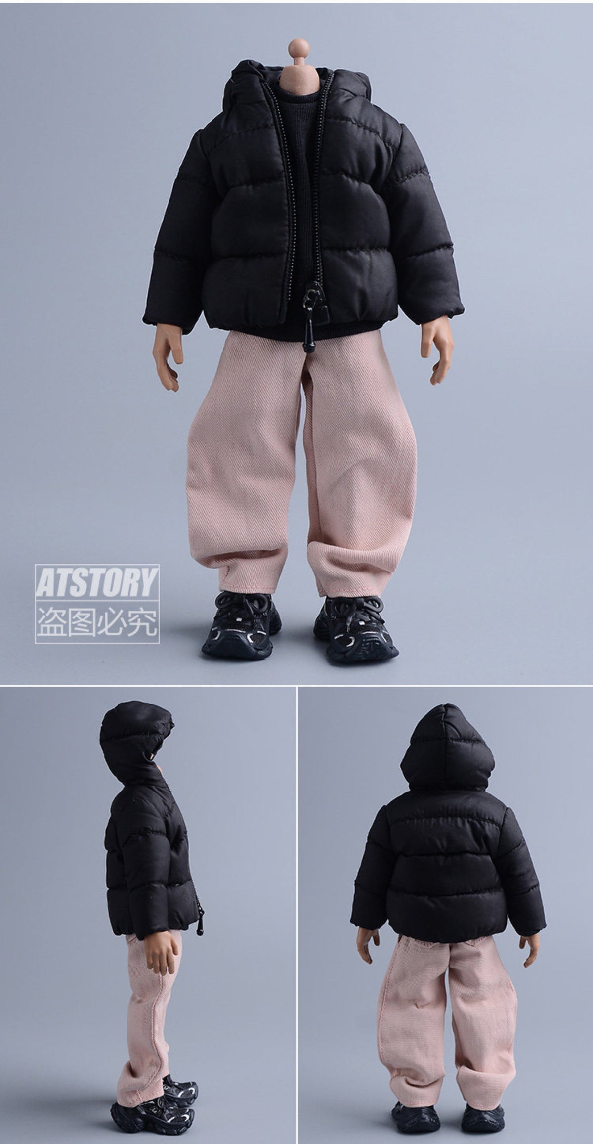 Custom 1/12 Clothing Accessories Pants for 1/12 Scale Action Figure