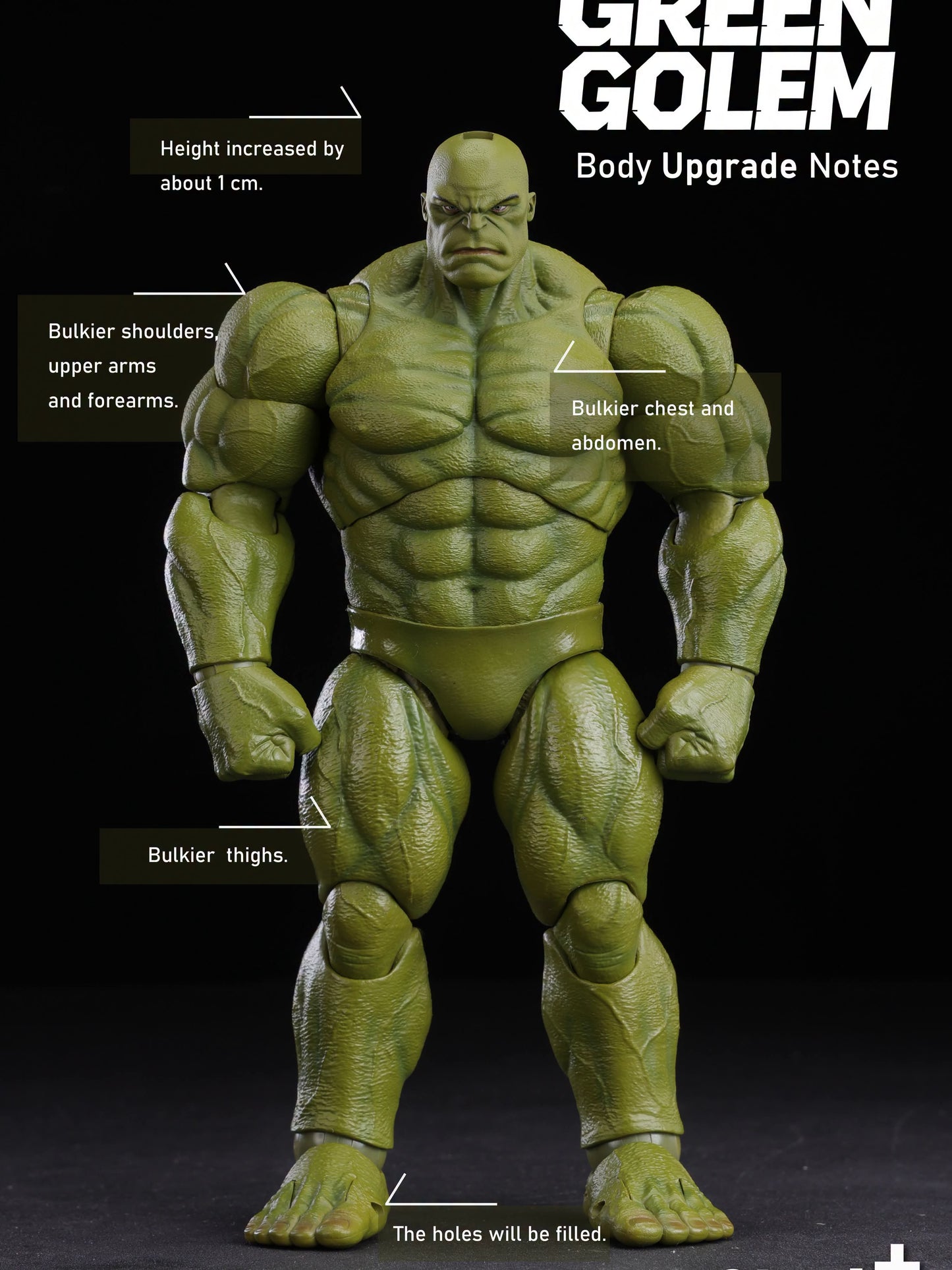 (Pre-Order) 6inch Plus Green Golem GS003 1/12 Hulk Action Figure