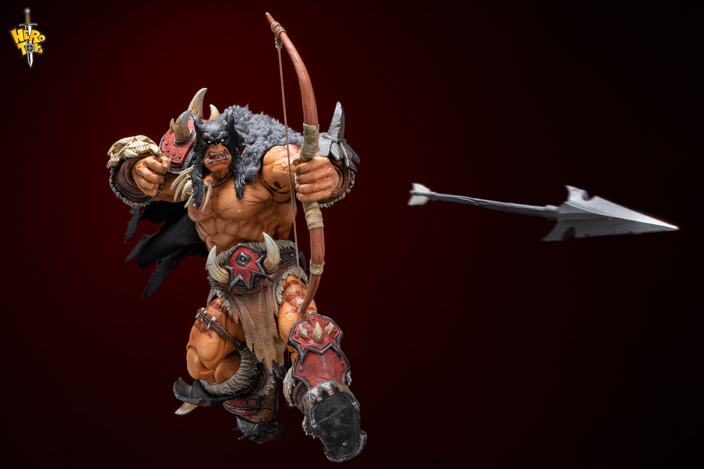 (Pre-Order) Hero Toys 1/10 Tribal Hunter Orc tracker and war bear action figure