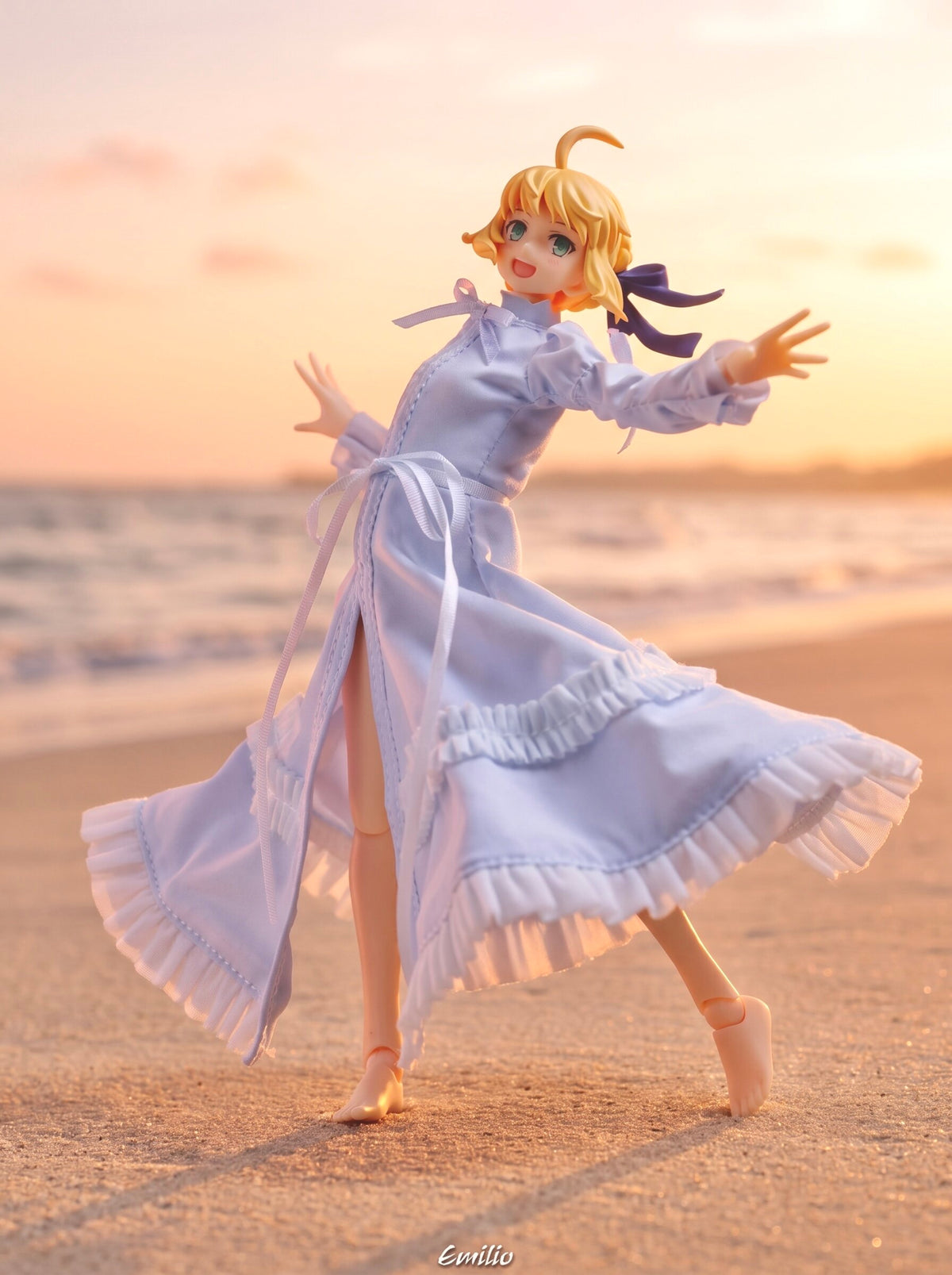 Custom 1/12 Clothing for Fate Saber (Dress Version)