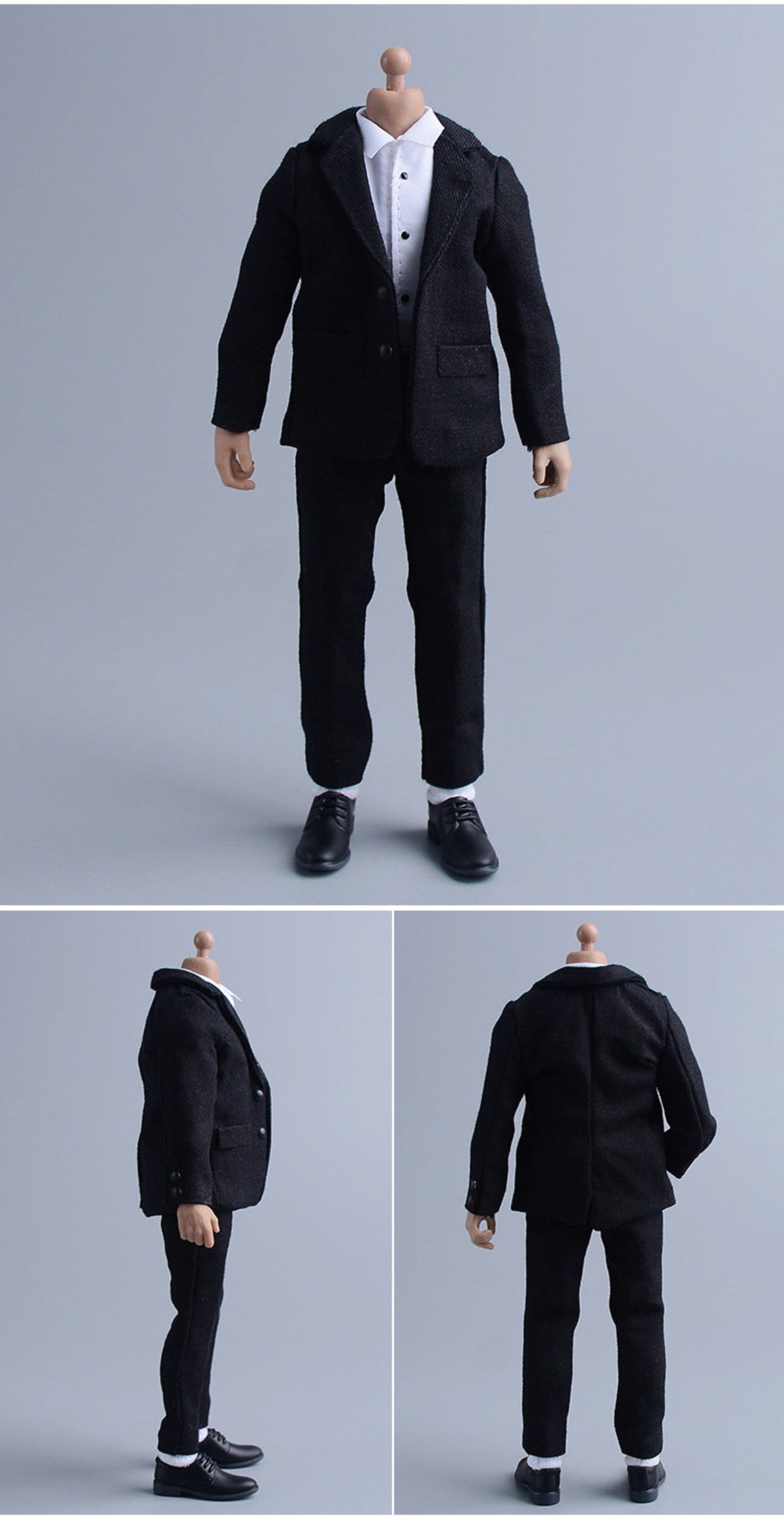 Custom 1/12 Clothing Accessories Leather Shoes for 1/12 Scale Action Figure