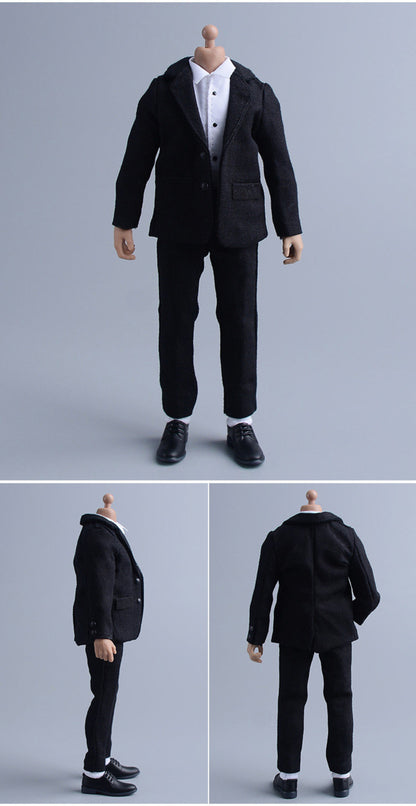 Custom 1/12 Clothing Accessories Leather Shoes for 1/12 Scale Action Figure