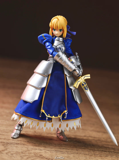 Custom 1/12 Clothing for figma Fate Saber 2.0 Battle Version