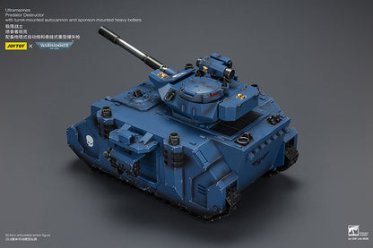 (Pre-Order) Warhammer 40k Ultramarines Predator Destructor with turret-mounted autocannon and sponson-mounted heavy bolters
