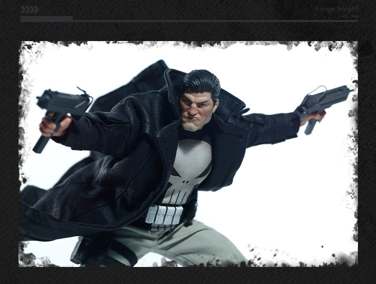 Custom 1/12 Clothing Accessories for Punisher Coat