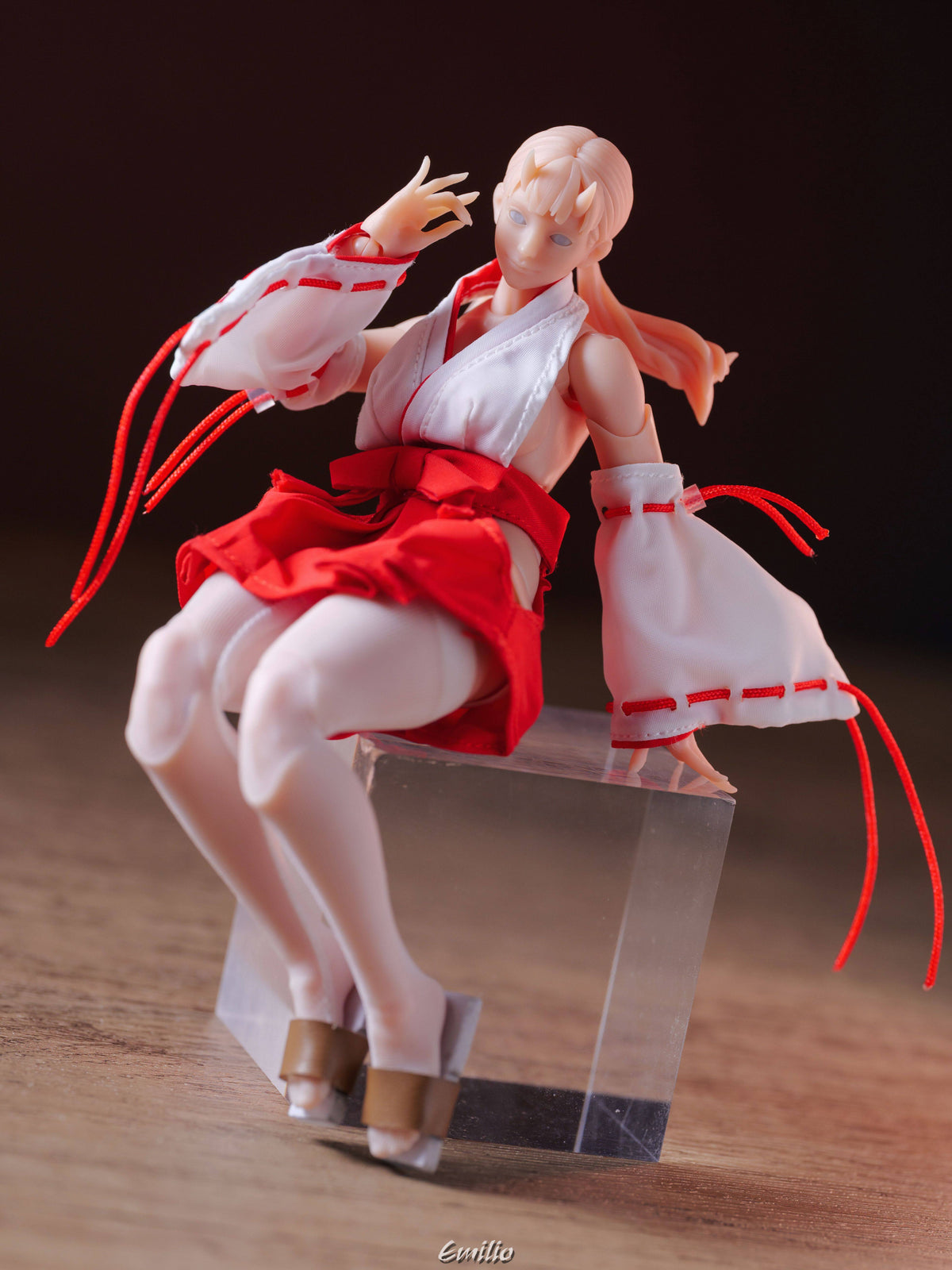 Custom 1/12 Clothing for Cowl Product Oni Girl Kimono
