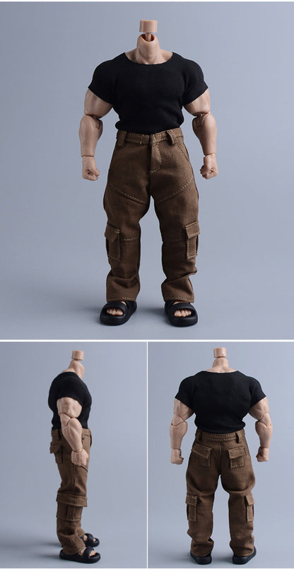 Custom 1/12 Clothing Accessories Slippers for 1/12 Scale Action Figure