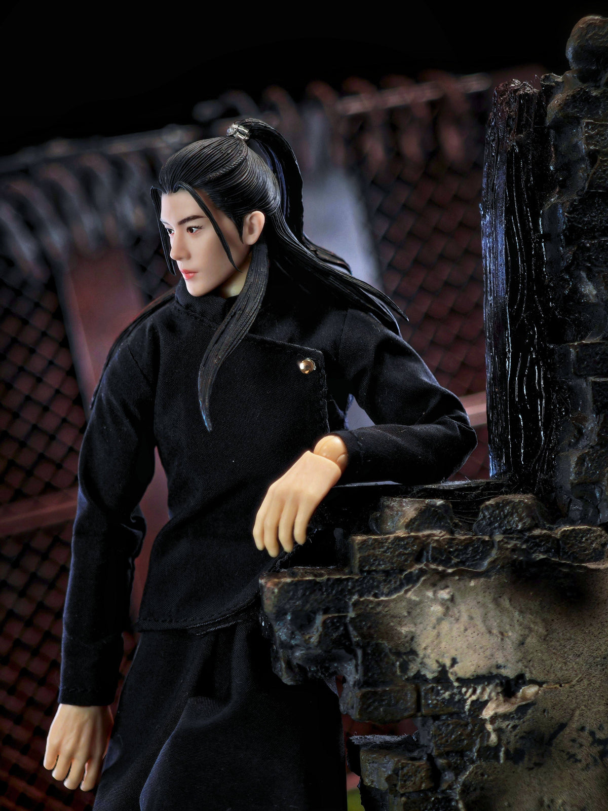 Custom 1/12 Jujutsu High Uniform Clothing for Jujutsu Kaisen Suguru Geto (Romankey / VToys Body)