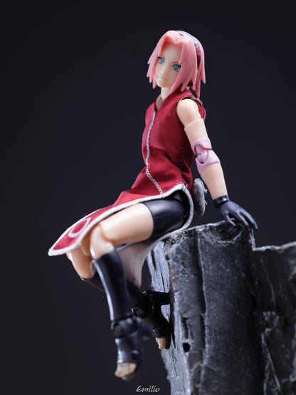 Custom 1/12 Clothing for SHF Naruto Shippuden Sakura Haruno