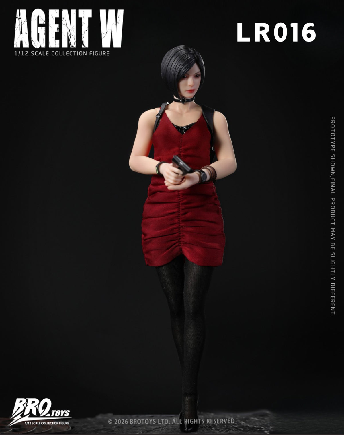 (Pre-Order) Brotoys 1/12 Agent W LR016 action figure with bonus and office DLC diorama