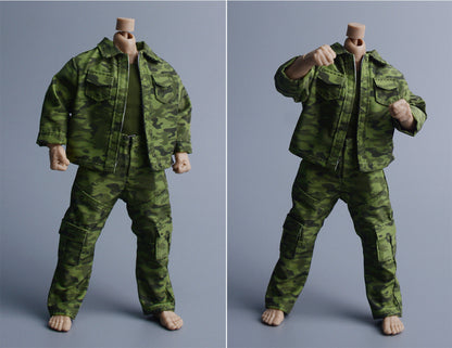 Custom 1/12 Clothing Accessories Military Uniform for 1/12 Scale Strong Body