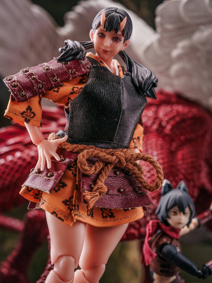 Custom 1/12 Clothing for Delicious in Dungeon Inutade on Cowl Product Oni Girl