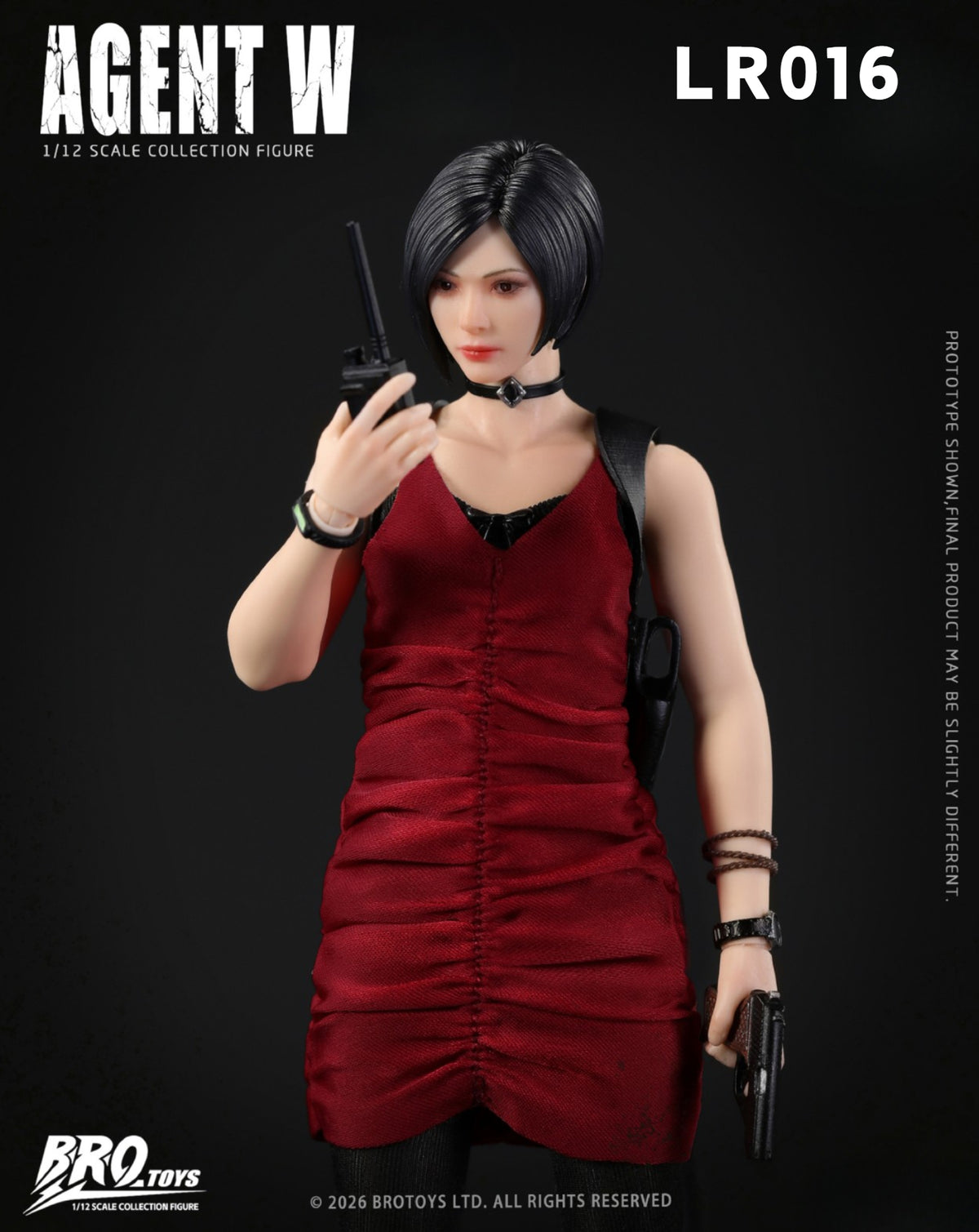 (Pre-Order) Brotoys 1/12 Agent W LR016 action figure with bonus and office DLC diorama
