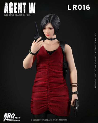 (Pre-Order) Brotoys 1/12 Agent W LR016 action figure with bonus and office DLC diorama