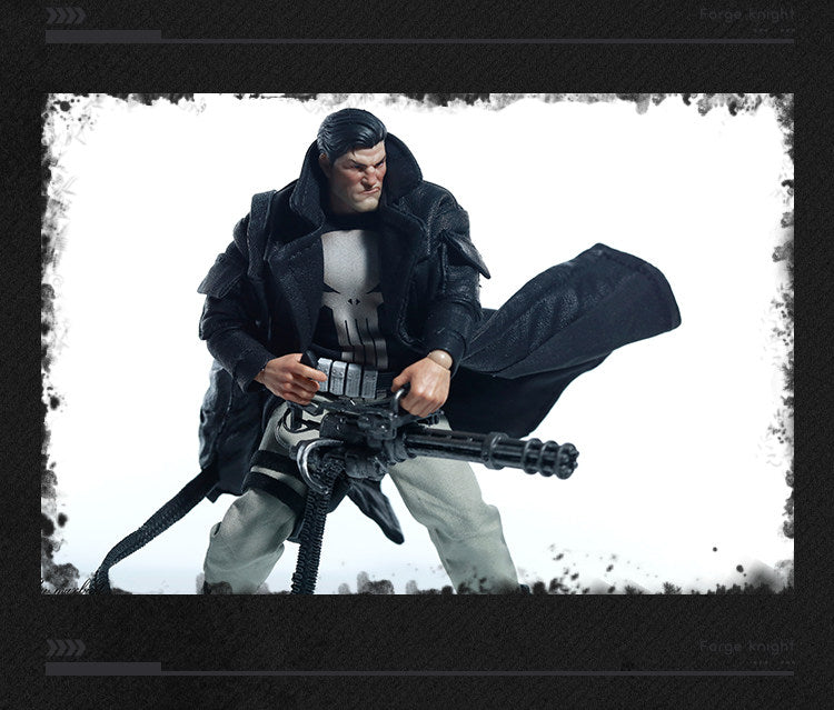 Custom 1/12 Clothing Accessories for Punisher Coat