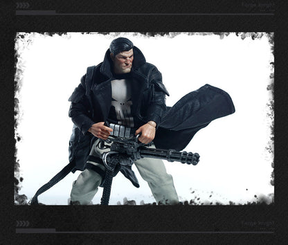 Custom 1/12 Clothing Accessories for Punisher Coat