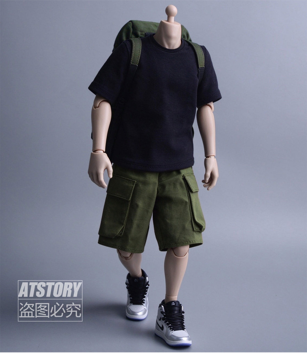 Custom 1/12 Clothing Accessories Backpack for 1/12 Scale Action Figure