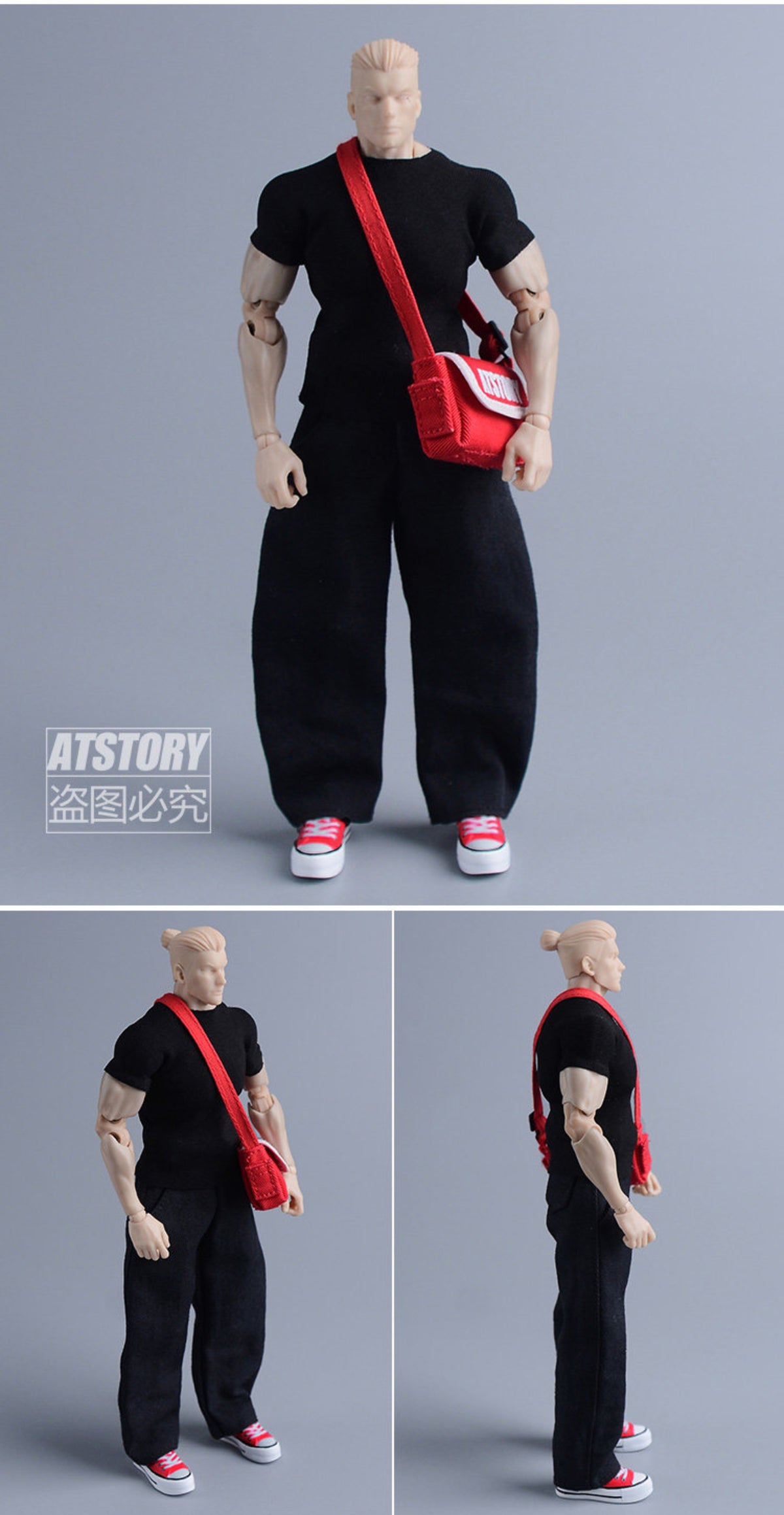 Custom 1/12 Clothing Accessories Pants for 1/12 Scale Action Figure