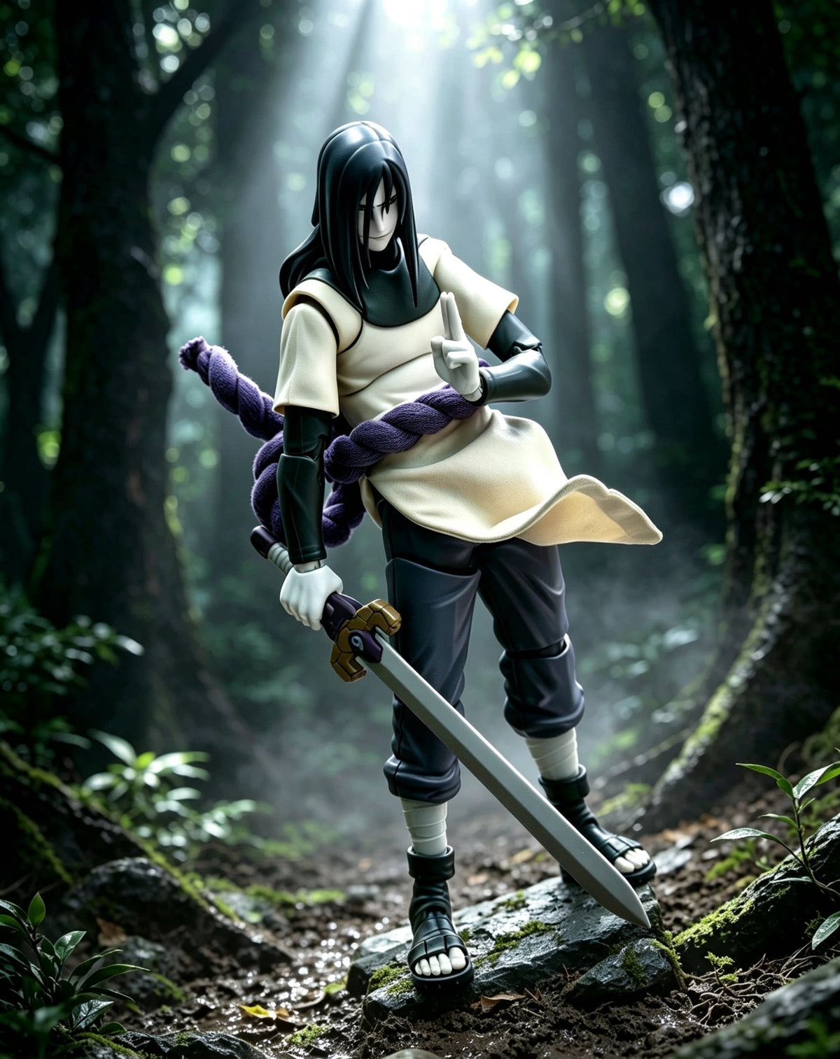 Custom 1/12 Clothing for SHF Naruto Shippuden Orochimaru