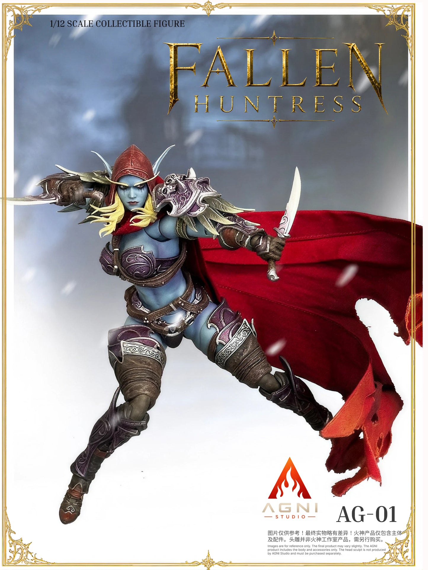 (Pre-Order) Agni Stuido 1/12 Fallen Huntress and FR Head Set Action figure