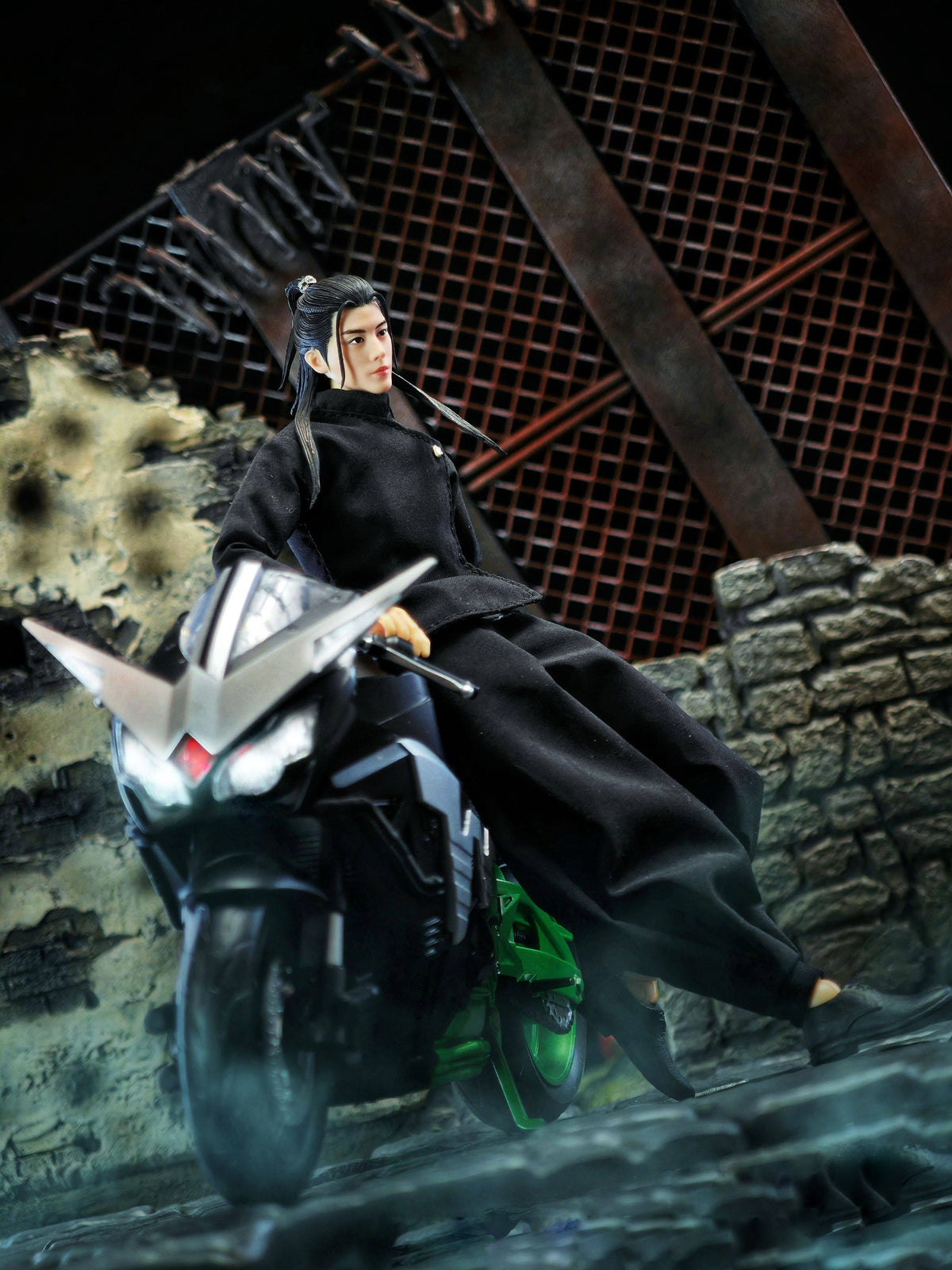 Custom 1/12 Jujutsu High Uniform Clothing for Jujutsu Kaisen Suguru Geto (Romankey / VToys Body)