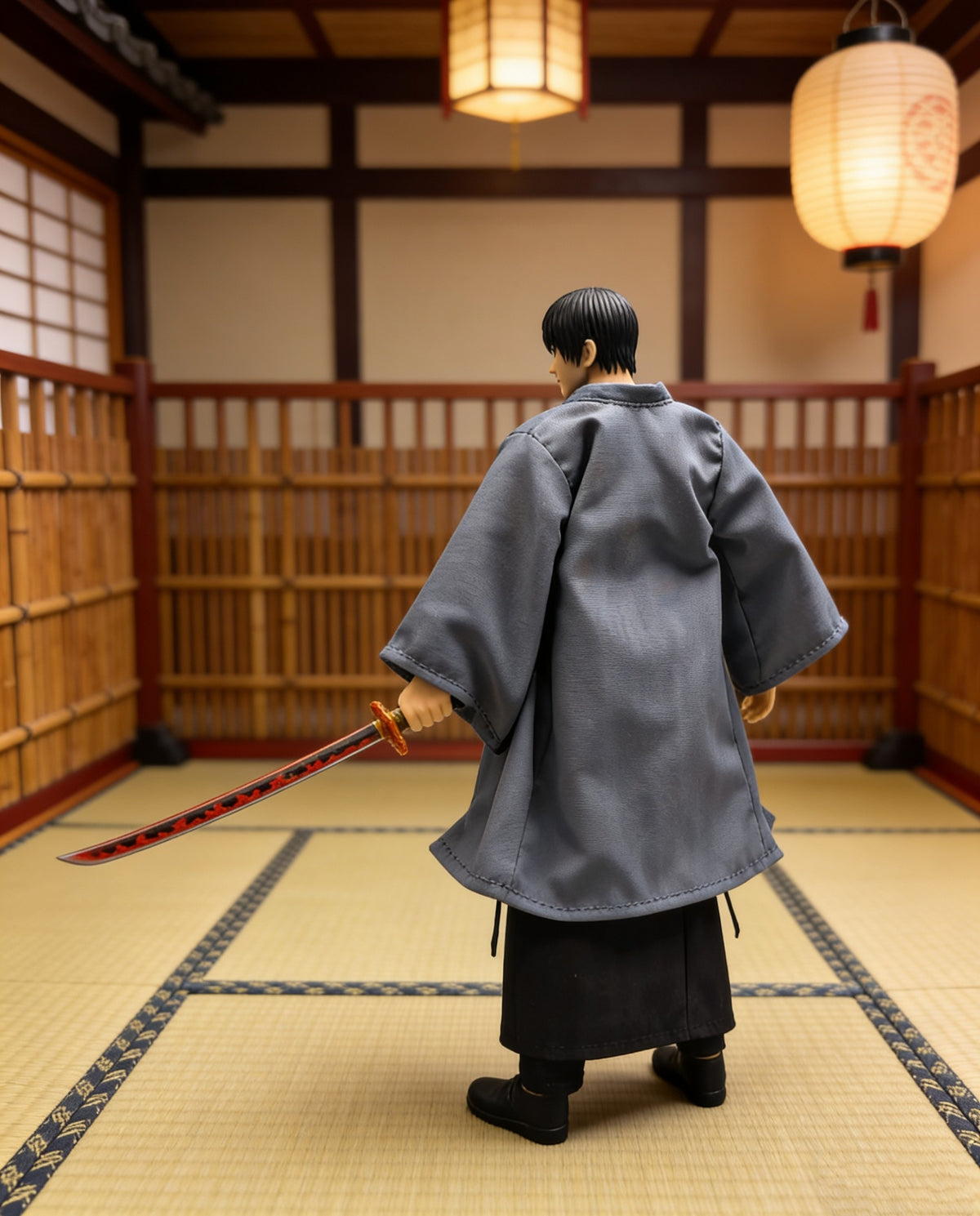 Custom 1/12 Haori Clothing for Jujutsu Kaisen Toji Fushiguro (Romankey / VToys Body)