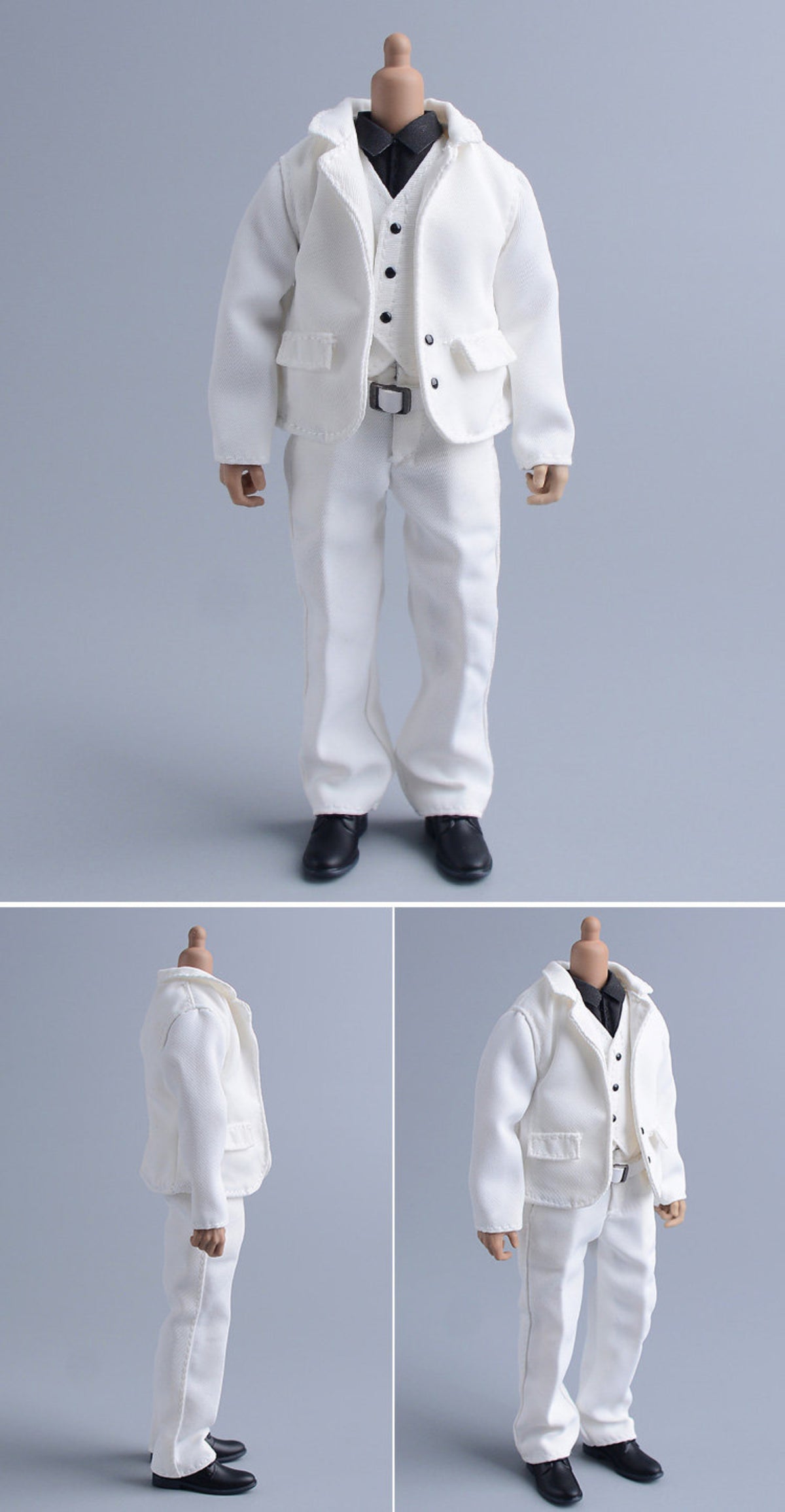 Custom 1/12 Clothing Accessories Leather Shoes for 1/12 Scale Action Figure
