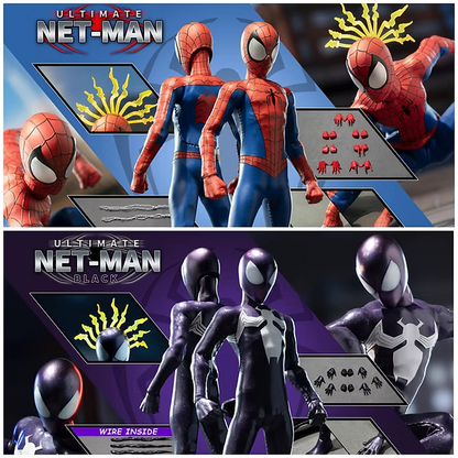 DBToys X 6in Studio- Ultimate Netman 1/12 Action Figure (Red Ultimate and Black Ultimate Twin Pack)