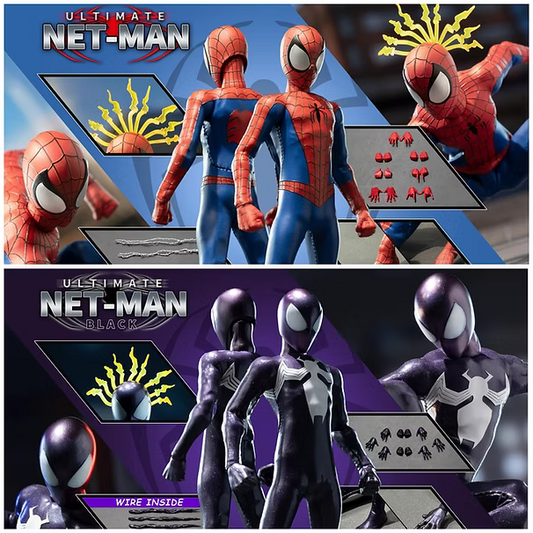 DBToys X 6in Studio- Ultimate Netman 1/12 Action Figure (Red Ultimate and Black Ultimate Twin Pack)