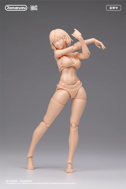 (Pre-Order) Romankey 1/12 Mia UMS004 female body action figure Unpainted and Ex Painted