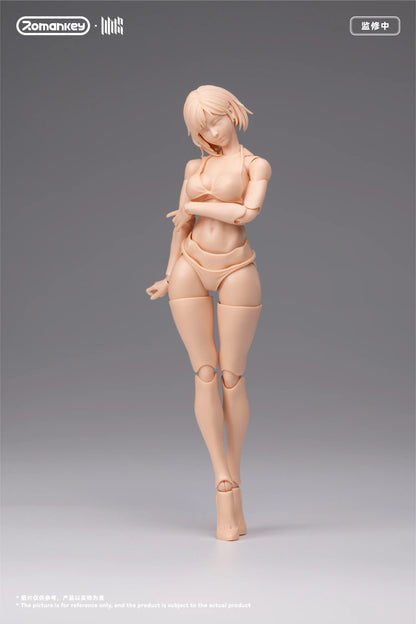 (Pre-Order) Romankey 1/12 Mia UMS004 female body action figure Unpainted and Ex Painted