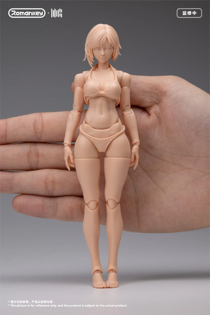(Pre-Order) Romankey 1/12 Mia UMS004 female body action figure Unpainted and Ex Painted