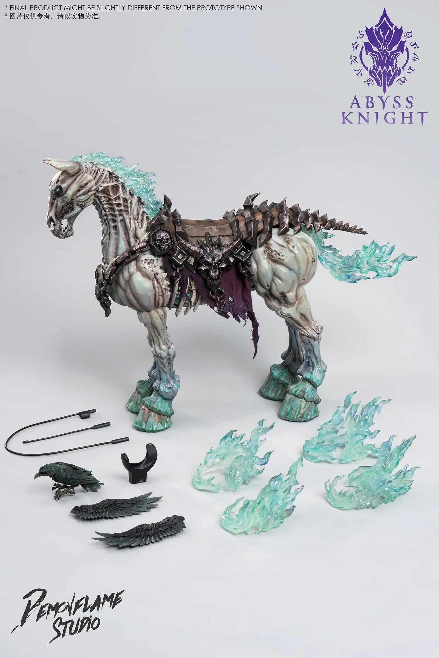 (Pre-Order) Demonflame Studio 1/12 Darksiders Abyss Knight Apocalypse & Despair Cyan Steed Set of 2