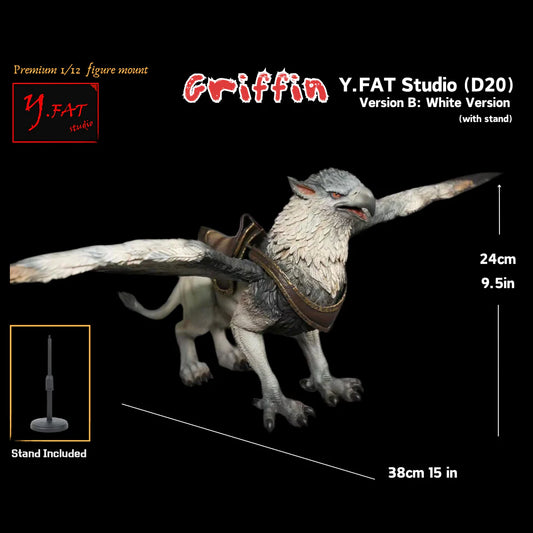 (Pre-Order) YFAT Studio (D20) Premium 1/12 figure mount Griffin White Version