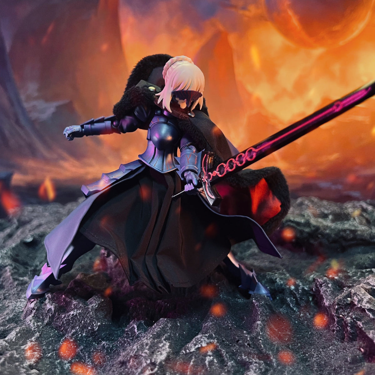 Custom 1/12 Clothing for figma Fate Night Saber Alter 2.0