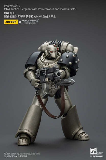 (Pre-Order) Warhammer The Horus Heresy Iron Warriors MKVI Tactical Sergeant with Power Sword and Plasma Pistol