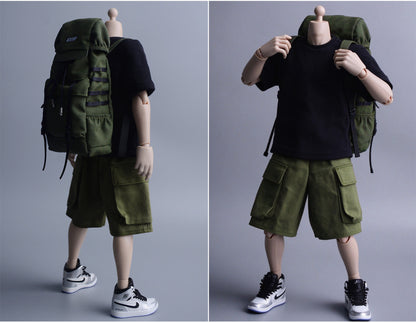 Custom 1/12 Clothing Accessories Backpack for 1/12 Scale Action Figure