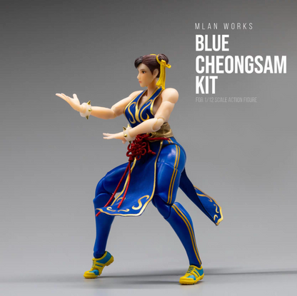 Custom 1/12 Clothing for Whale Studio Fighting Girl Chun Li