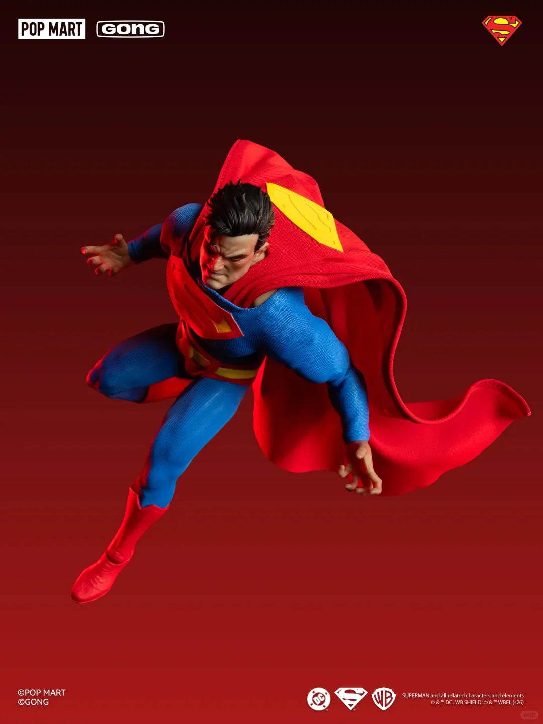 POPMART GONG 1/12 Official Licensed DC Hush Superman Action Figure