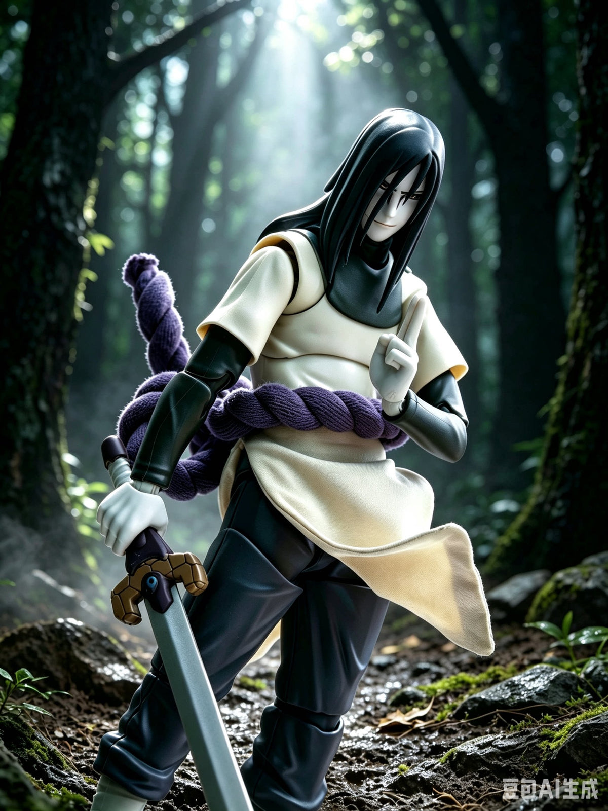 Custom 1/12 Clothing for SHF Naruto Shippuden Orochimaru