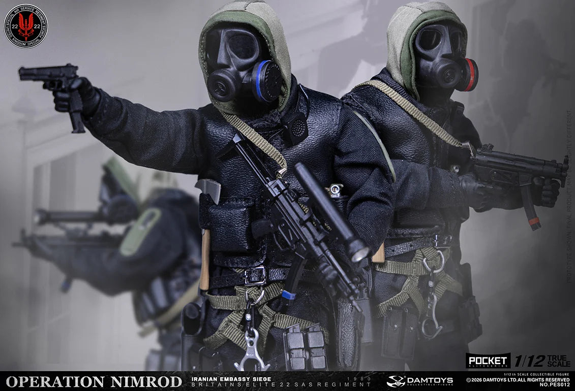 (Pre-Order) Damtoys 1/12 1980 Iranian Embassy Siege 22 SAS action figure PES012