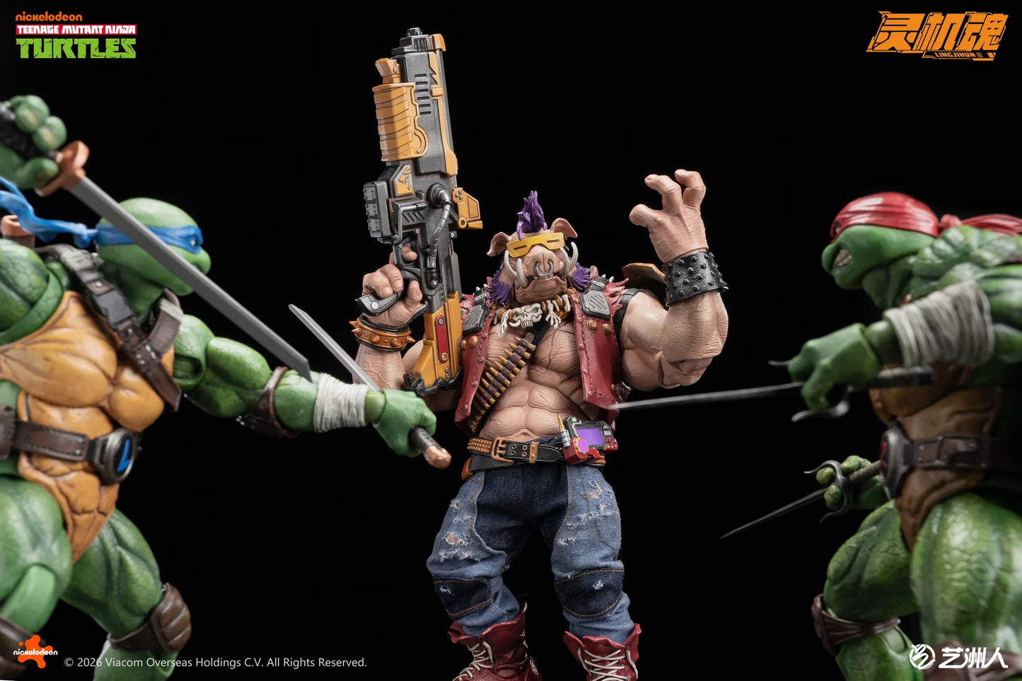 (Pre-Order) Lingjihun Official Licensed TMNT 1/12 Bebop