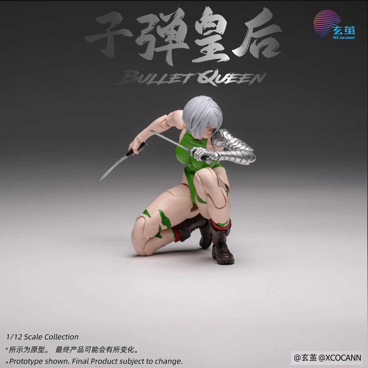 (Pre-Order) Xocann studio 1/12 Cyberpunk fighters Club NO.2 Bullet Queen action figure MF001 Kit